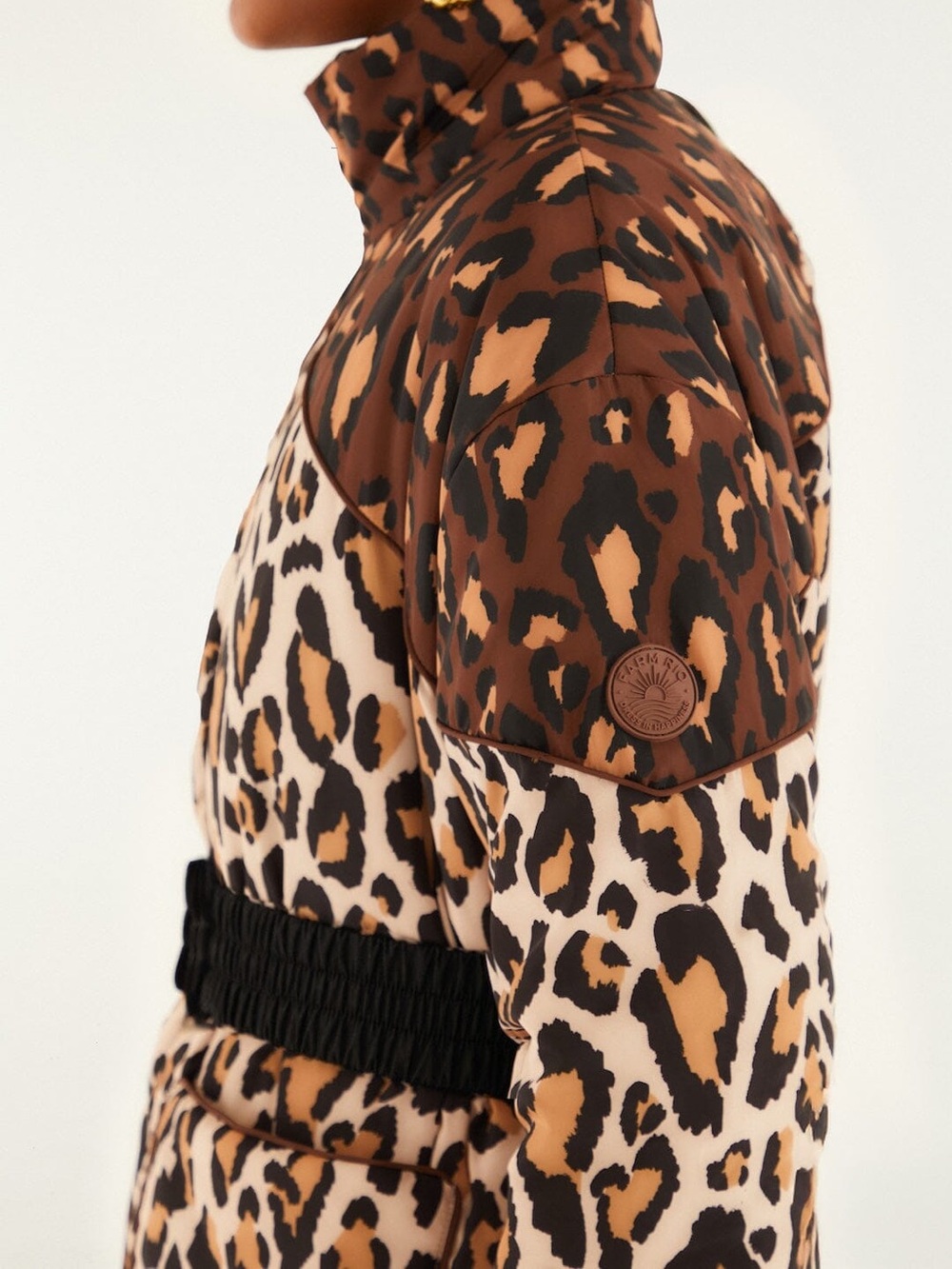 Farm Rio Black Marvelous Garden Puffer Jacket - Picture 6 of 8